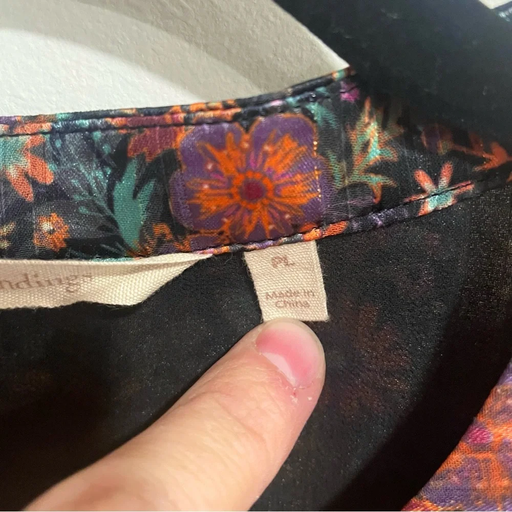 SOFT SURROUNDINGS Castille Floral Tunic Dress - Size Petite Large - Picture 9 of 16